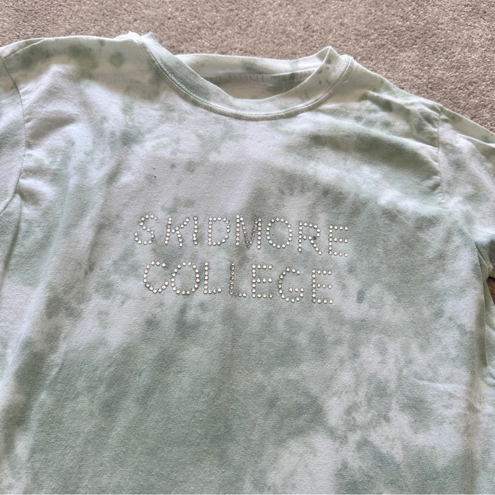 Custom Bedazzled Skidmore College T-Shirt